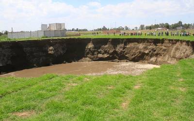 Se abre la tierra en Puebla