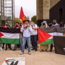 México condena los actos de Israel contra Palestina ante la ONU y en el Monumento a la Revolución