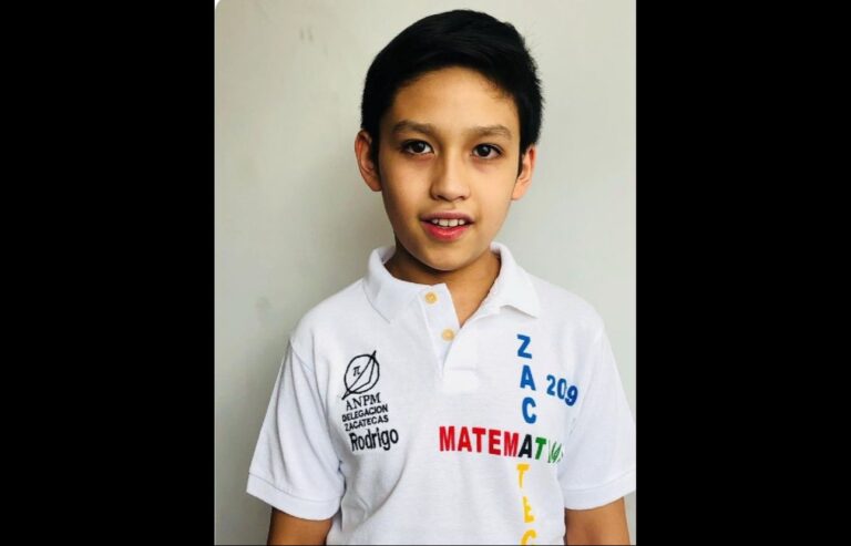 ¡Orgullo mexicano! Niño de 11 años ganó medalla de oro en matemáticas