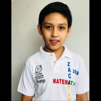¡Orgullo mexicano! Niño de 11 años ganó medalla de oro en matemáticas