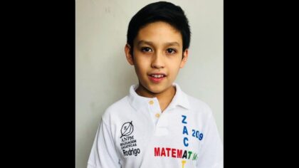 ¡Orgullo mexicano! Niño de 11 años ganó medalla de oro en matemáticas