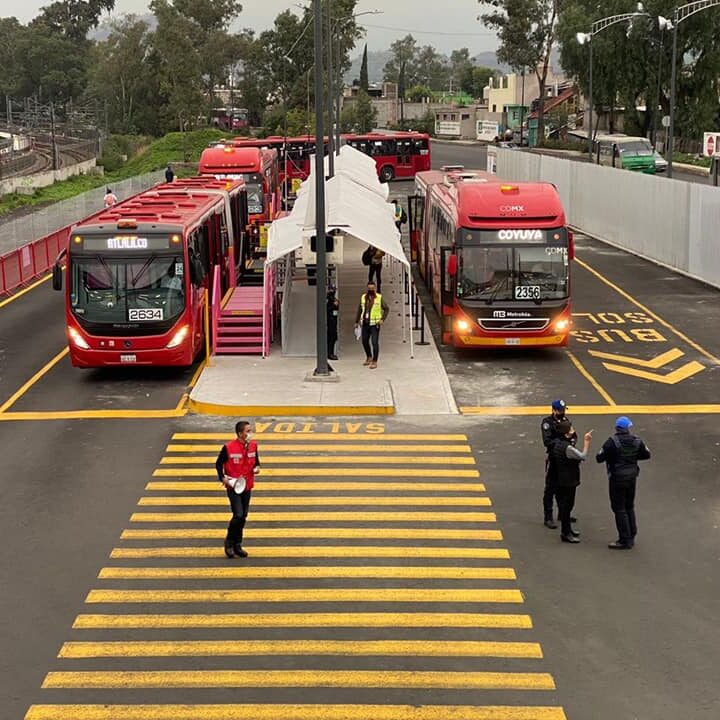 Línea 12: Servicio emergente del Metrobús habilita estación Periférico Oriente