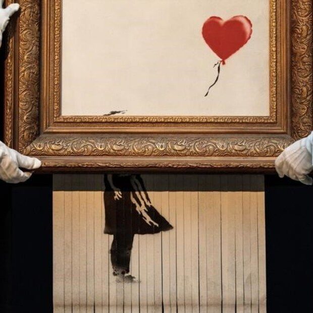 A subasta “El amor está en la papelera” de Banksy